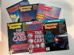 1981 1982 1984 85 86 87 88 89 90 91 Consumer Reports Annual Auto Issues-New cars - Imagen 1 de 15