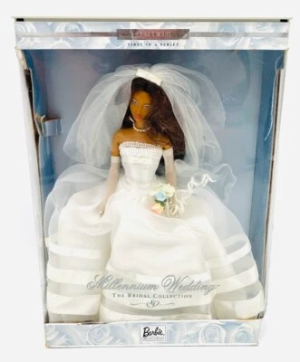 Barbie Millennium Wedding 1999 afroamericana Mattel #27764 NRFB Foto 1 de 4