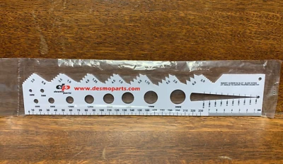 DESMOPARTS Screw Gauge, Bolt / Screw Thread Measuring Gauge Checker (METRIC only)
