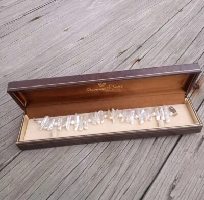 925 Sterling Silver Freshwater Pearl Bracelet 8" Sherman & Son's Jewelers - Imagem 1 de 4