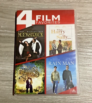 4 Film Favorites: Moonstruck/When Harry met Sally/Princess Bride/Rain Man (DVD) - Image 1 of 4
