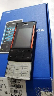 New Nokia X3-00 (O2 Network ) Mobile Phone  Black Red Boxed Rare - Image 1 of 4