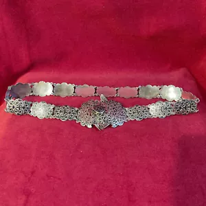 Antique Russian Imperial Niello 84 Silver Belt - Picture 1 of 13