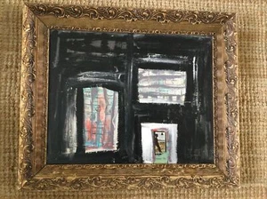 Outside Art Oil / Mixed Media Painting In Ornate Frame Terence Robert Wood - Picture 1 of 12
