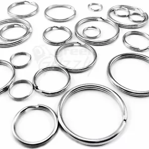 Split Ringe Schlüsselring 15 20 24 25 30 32 35 mm - Packgröße 10 bis 1000 Schlüsselring - Bild 1 von 3
