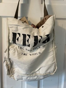 FEED WFP Wendetasche Canvas und Sackleinen mit Schultergurt �� Neu mit Etikett - Bild 1 von 9