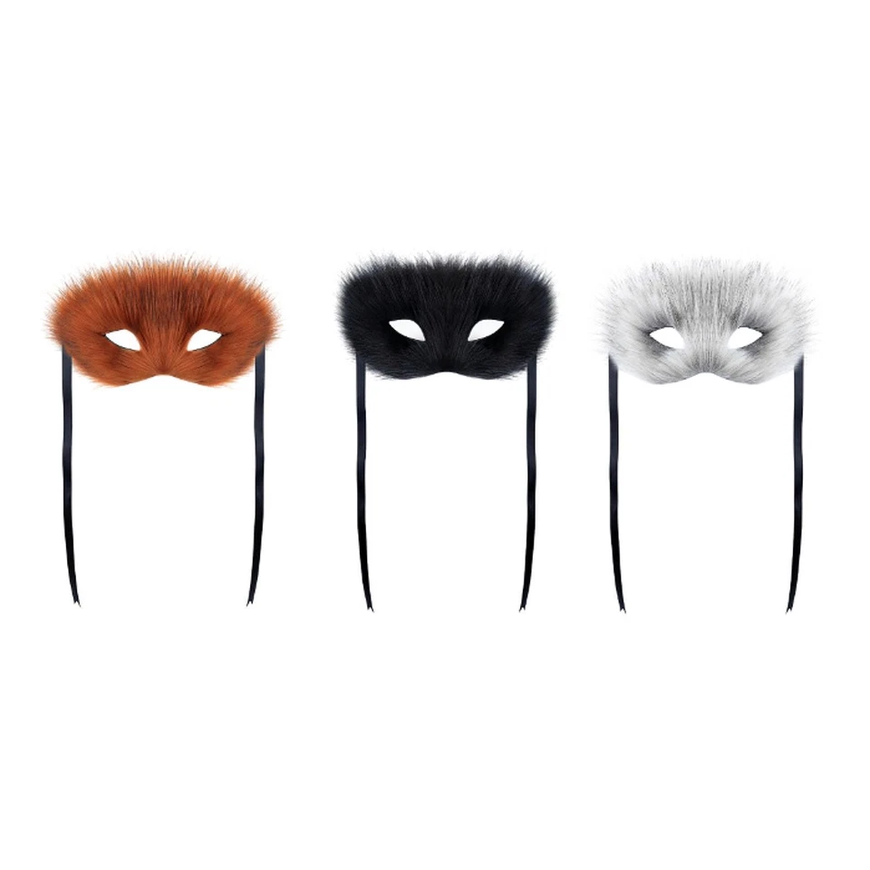 Maschera per costumi di maschera per volpe di pelliccia per le prestazioni - Immagine 1 di 1