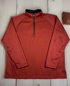 Suéter Columbia Para Hombres XXL Terracota 1/4 Cremallera Pullover Ligero Cálido Cómodo - Imagen 1 de 12