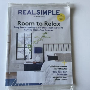 REAL SIMPLE Magazine JUNE 2019 New SHIP FREE Room to Relax, Dinners Energy Bills - Picture 1 of 2
