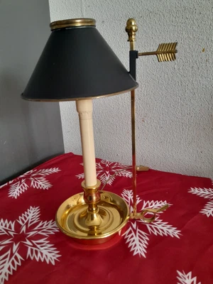 Ancienne lampe Bougoir bouillotte style empire  - DLG Lucien Gau - Photo 1/4