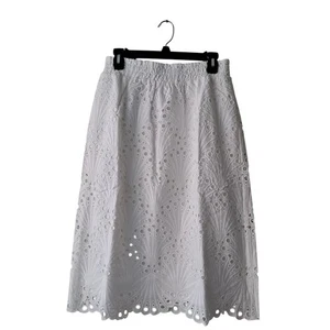 Neu mit Etikett Andie The Mona Rock überbackene Ösen Spitze zum Überziehen weiß Damengröße Medium - Bild 1 von 7