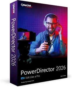 CyberLink PowerDirector 2026 | Intuitive KI-Videobearbeitung, Diashow, Effekte - Bild 1 von 12