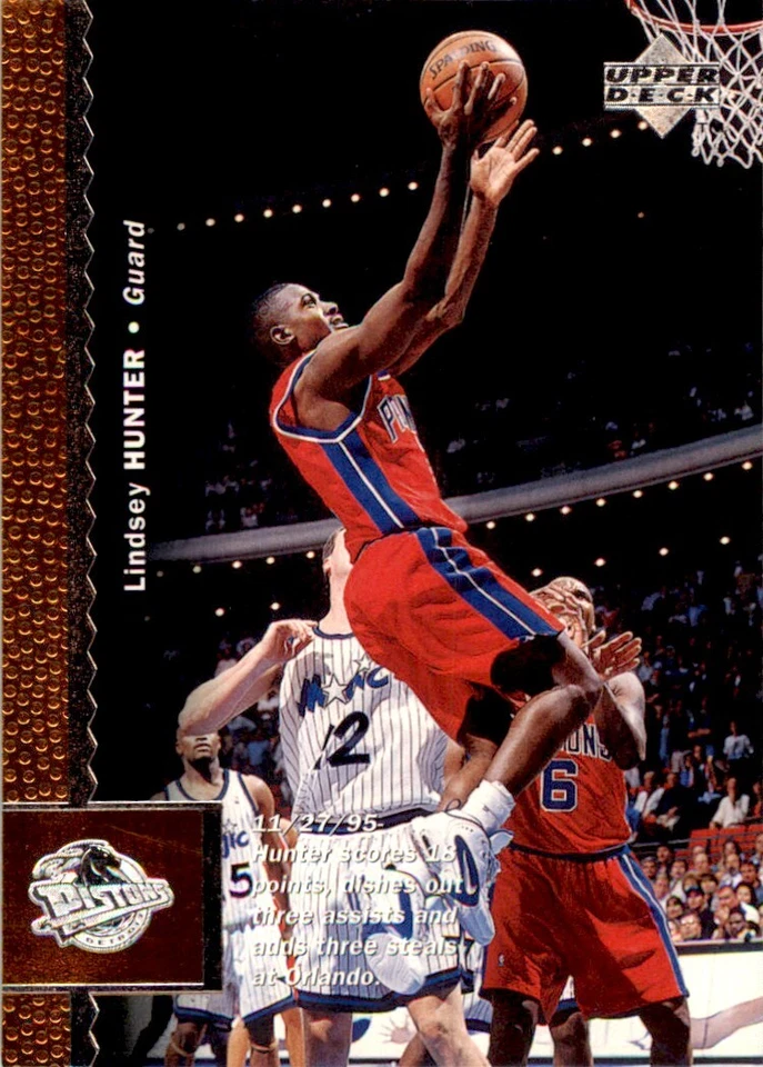 1996-97 Upper Deck Lindsey Hunter Basketball Cards #35 - Image 1 of 2