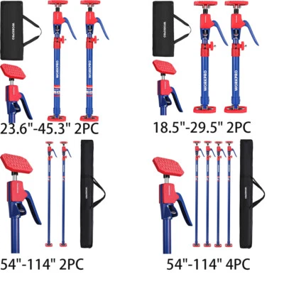 WORKPRO Gabinete Gato Soporte Poste 154lbs Capacidad Acero Telescópico Soporte Rápido Foto 1 de 4