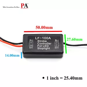 1x Módulo de flash estroboscópico de ajuste universal con luz de freno LED A - Imagen 1 de 2