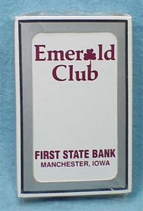 Playing Cards 1st State Bank brown - Manchester, IA - bx2 - Picture 1 of 1