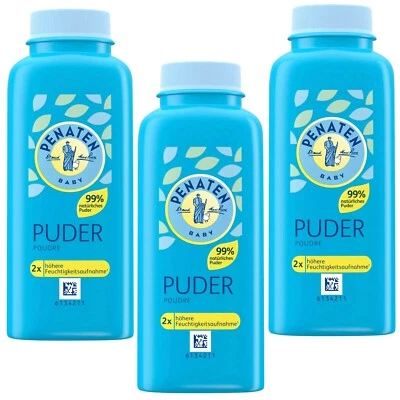 3x 100g Penaten Baby Puder Hautpflege für Babyhaut dermatologisch getestet