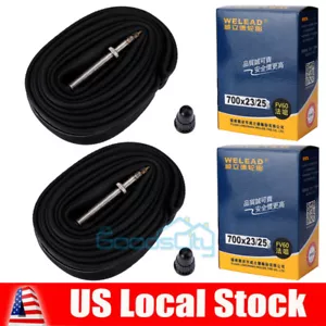 1/2PACK 700 X 23C/25C BICYCLE INNER TUBE 60MM PRESTA VALVE ROAD BIKES, FIXIES - Picture 1 of 14