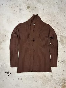Vintage F/W 90s Alexander McQueen Wool Brown Runway Cardigan Rare - Picture 1 of 12