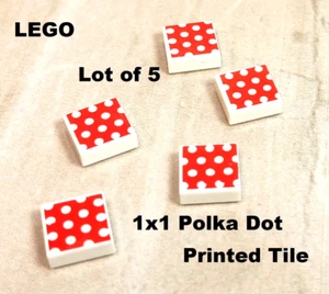 New LEGO Minnie Mouse Wallpaper Polka Dot Dress Bathtub Ring Backsplash Tile - Picture 1 of 1