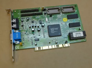DP172 Trio64V+ PCI VGA Grafikkarte Line In/Out (86C765 Chipsatz) V1.1 BIOS - Bild 1 von 5