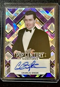 charlie sheen autograph 2022 leaf .. near mint # 4/7 - Picture 1 of 10