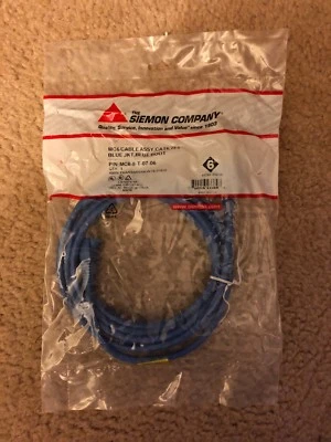SIEMON MC6-8-T-7-06 MC6 Cable Assy ( 7FT) 7568A/B BLUE - Image 1 of 3