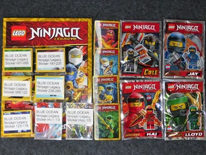 BLUE OCEAN LEGO Ninjago Legacy Sticker Scrapbook Complete, 3D Cards, Figures - Picture 1 of 8