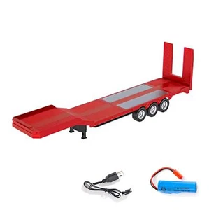 Plastic Semi Trailer Flatbed 1502 for 1/18 Tractor Truck HUINA 1501 Upgrade Part - Picture 1 of 14