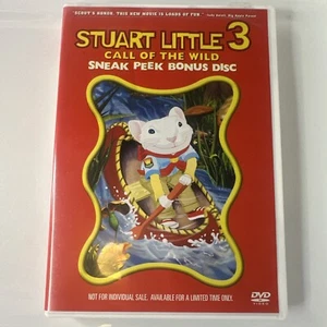Stuart Little 3 Call of the Wild DVD Sneak Peek Bonus Disc Animal Cute Movie Kid - Picture 1 of 3