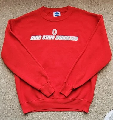 Vintage NCAA VF Imagewear Ohio State University Buckeyes Sweatshirt Med (45) Red - Image 1 of 4