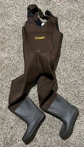 Cabela's Neoprene Felt Sole Boot Foot Waders Size 7 Overall River Camp Hike - Picture 1 of 6
