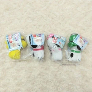 Peanuts Snoopy Finger Puppet Key Chain 2 All 4 Types Full Complete - Picture 1 of 2