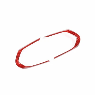 Fit For BMW M3 M4 M5 2015-2019 Red Carbon Fiber Steering Wheel Button Frame Trim - Image 1 of 4