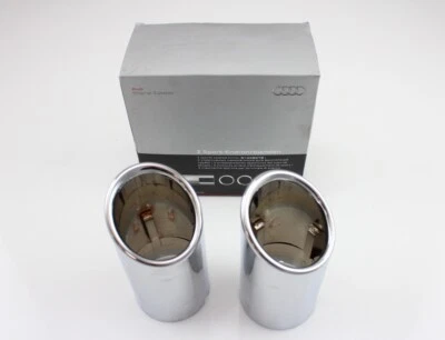 Audi A4 A5 A6 Q5 Auspuffblende Endrohr 65mm Chrom 8K0071761 - Imagen 1 de 3