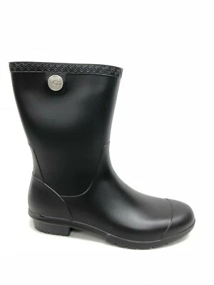UGG Australia Sienna Matte Women's Boots Rain Rubber Boots Black 1100510 - Image 1 of 4