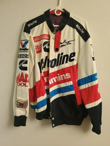 Vtg Men's XLarge Mark Martin Roush Racing #6 Valvoline NASCAR JH Designs Jacket Cover