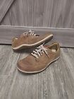 Clarks Men's Shiply Brown Leather Suede Casual Lace Boat Shoes size 8.5