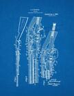 FN Trombone pump action .22 caliber repeater Patent Print Blueprint