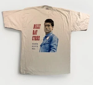 Vtg 90s Billy Ray Cyrus Some Gave All Single Stitch T-Shirt XL USA Patriotic Tee - Picture 1 of 7