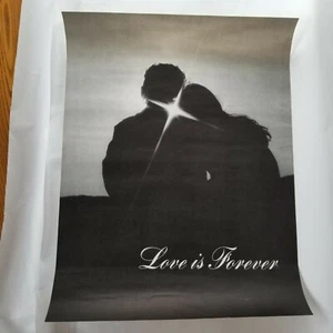 Small People Poster Vintage 1970 Love is Forever Couple World Unlimited - Bild 1 von 4