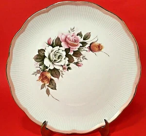 VINTAGE PLATE HAND PAINTED ARTIST SIGNED JOHANN SELLMANN ROSES VOHENSTRAUSS - Picture 1 of 10