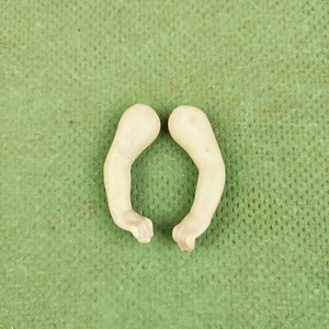 Brazos de muñecas antiguos de porcelana para casa de muñecas, fijación elástica, 1,71", para Kestner y S+H - Imagen 1 de 5