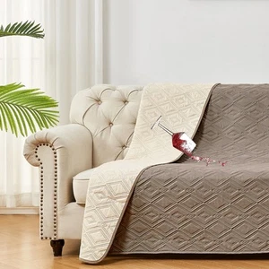 Waterproof Dog Sofa Couch Cover Non-Slip Pet Bed Blanket Couch Cover Quilted ... - Picture 1 of 7