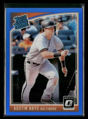 2018 Donruss Optic #58 Austin Hays Blue #/149 RC - Image 1 of 2