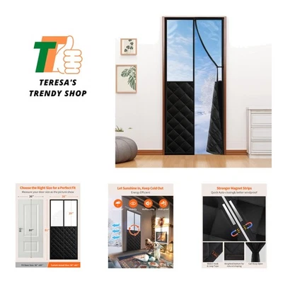 Cortina Magnética Aislante Térmico para Puertas 36"x 80" - Cubierta Visible a Prev... Foto 1 de 4