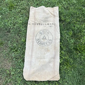Vintage Cloth Chase Seamless Grain Sack Bag Ohio A - Picture 1 of 9
