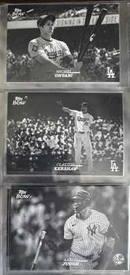 2024 Topps Black & White Super Set #1 - 100 + 101-110 SP +  3 Inserts sets - Image 1 of 4