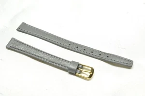 Neues Leder Uhrenarmband Grau 10mm - Bild 1 von 4