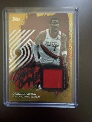 2025 Topps Basketball Own The Game Deandre Ayton Gold 15/50 - Image 1 of 2